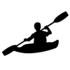 kayaking silhouete